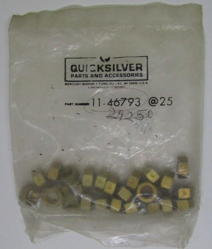 New Quicksilver Mercury Marine Boat OEM Nut Pack of 25 Part No. 11-46793, US $19.99, image 2
