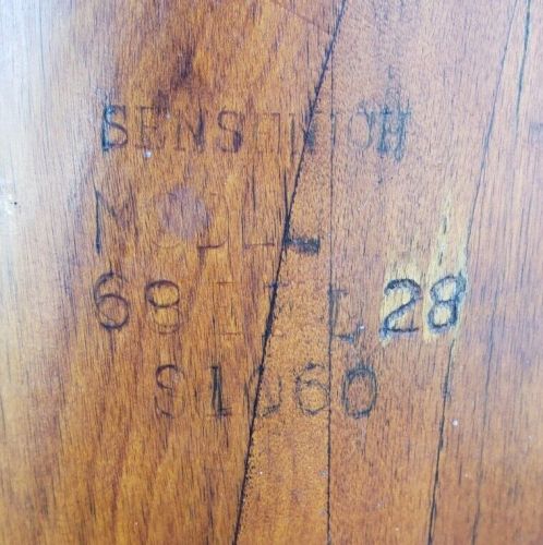 Antique vintage wwii sensenich airplane airboat wood propeller man cave prop 68"