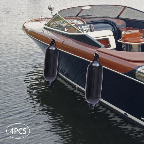 6.5"*24" Boat Fender Bumper 4* Ribbed Marine Dock Shield Protection & Pump, US $54.99, image 6