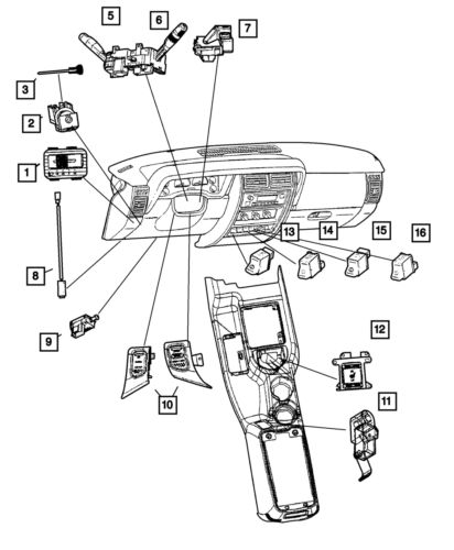 Genuine Mopar Ignition Switch 4565326, US $189.50, image 4