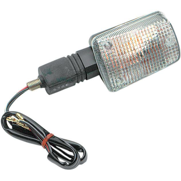 K&s dot turn signal d/f front short black clear fits suzuki gsx-r1100 1989-1992