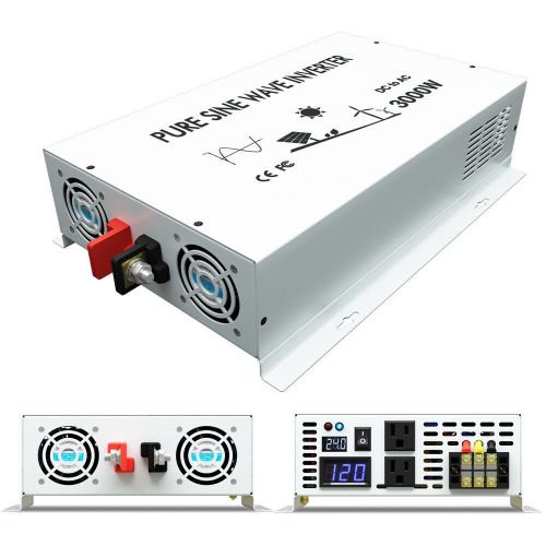 3000W 24V to 120V Pure Sine Wave Inverter Solar Power System Car Battery Camp RV, US $251.75, image 9