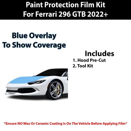 Pre Cut Hood Paint Protection Film Clear Bra PPF Kit for Ferrari 296 2022+, US $299.99, image 3