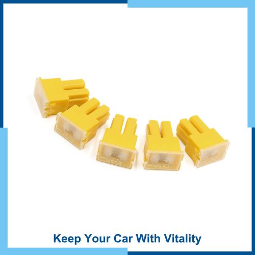 Universal Pack (5) 60A 32V Female PAL Car Auto Link Slow Blow Fuses Yellow, US $15.49, image 3