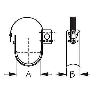 Sea dog 327130-1 - 3-7/8" aluminum rail mount life ring bracket