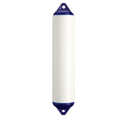 Polyform f-4-white boat fender white 8.5 x 40.5 in.