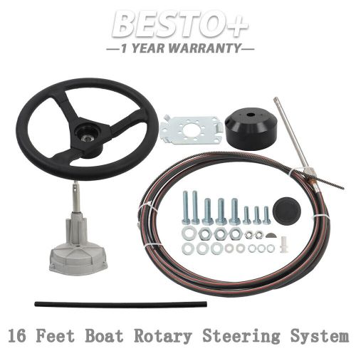 16 Feet SS13716 Boat Rotary Steering System Outboard Kit 16Ft Marine Cable New, US $79.67, image 11