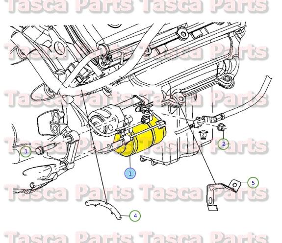 New oem mopar engine starter chrysler 300 dodge charger mangum 5.7l #4896464ac