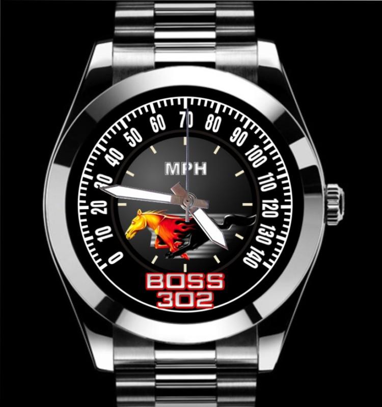 1969 1970 1971 mustang boss 302 flaming pony mph gauge speedomter chrome watch