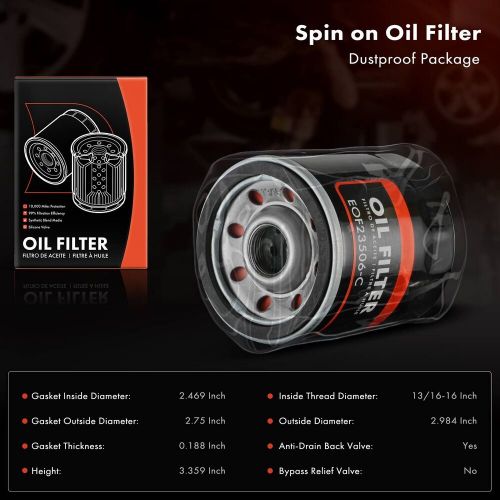 6x Engine Oil Filter for AMC Concord 1983 Checker Marathon 1980-1982 GMC C1500, US $43.99, image 4