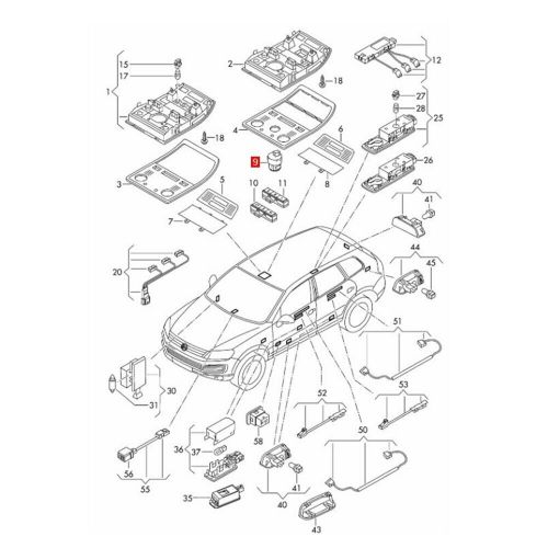 Sale Beige Sunroof Moon Roof Switch for VW Touareg 2011-2014, US $158.68, image 16