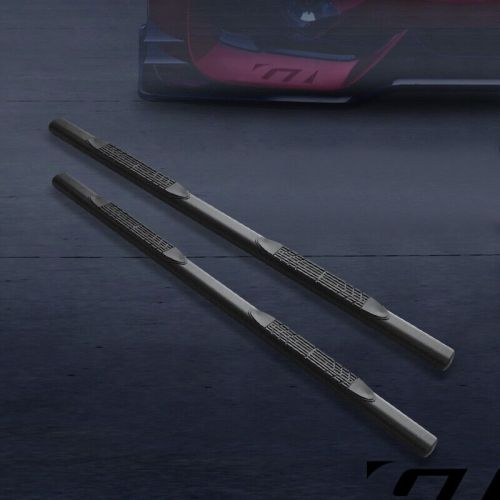 For 2001-2014 Silverado/Sierra Crew Cab 4" Matte Black Oval Side Step Nerf Bars, US $170.00, image 3