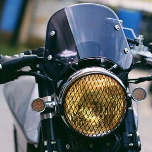Universal Motorcycle Headlight Fairing Windshield Windscreen 5-7" Smoke P, US $20.99, image 4