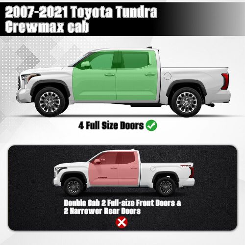 6" Running Boards for 2007-2021 Toyota Tundra CrewMax Cab Nerf Bars Side Steps, US $269.00, image 9