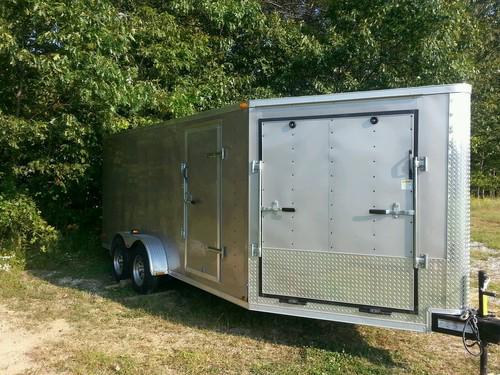 21' enclosed snowmobile trailer