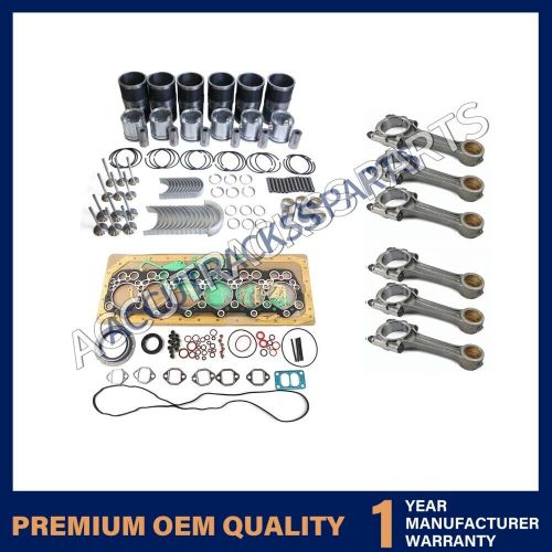 Rebuild Kit+6pcs Connecting Rod for Mitsubishi 6D31 Engine HD820-2 HD400-5 HD700, US $1,279.00, image 5