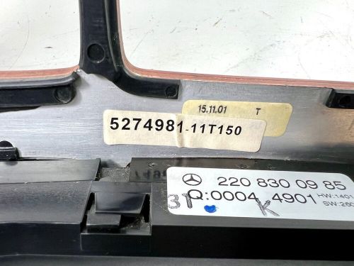 2000-2006 Mercedes W220 S430 S500 CL500 Climate Control Bezel Temperature Heater, US $59.99, image 5