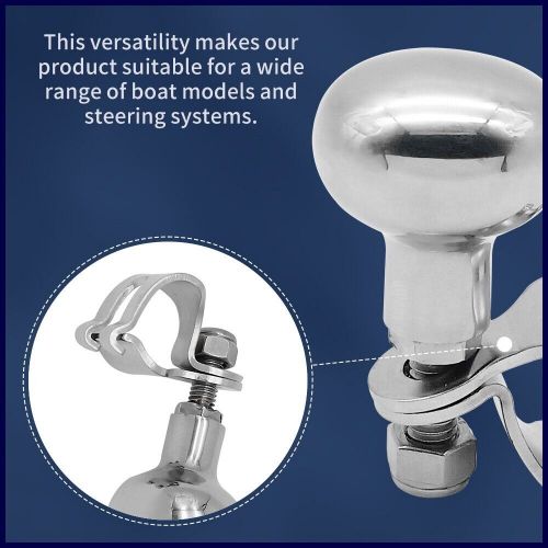Boat Stainless Steel 5/8"-1" Marine Steering Wheel Assist Maneuvering Knob, US $22.01, image 7