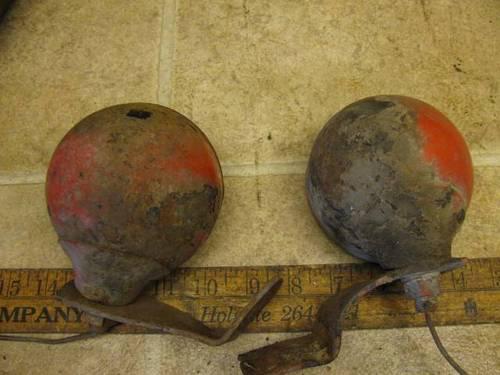 2 Vintage Signal Stat 17 Acrystat Red Lens Turn Brake Tail Lights, US $20.00, image 3