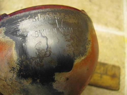 2 Vintage Signal Stat 17 Acrystat Red Lens Turn Brake Tail Lights, US $20.00, image 4