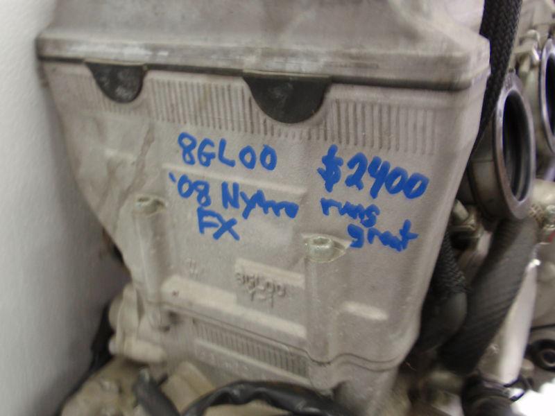 2008 Yamaha FX Nytro 1049cc Snowmobile Engine RTX XTX Motor, US $2,400.00, image 5