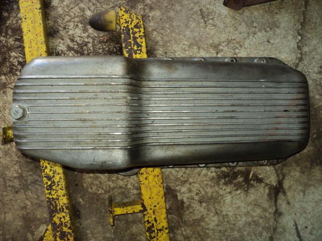 Vintage finned aluminium oil pan sbc chevrolet small block chevy hot rat rod