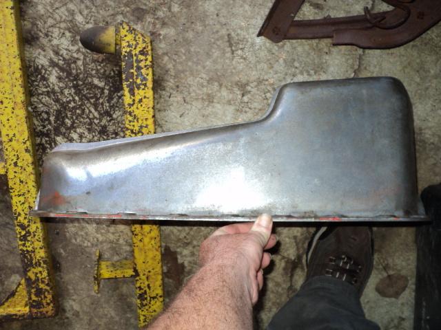 VINTAGE finned aluminium oil pan SBC Chevrolet small block Chevy hot rat rod, US $60.00, image 4