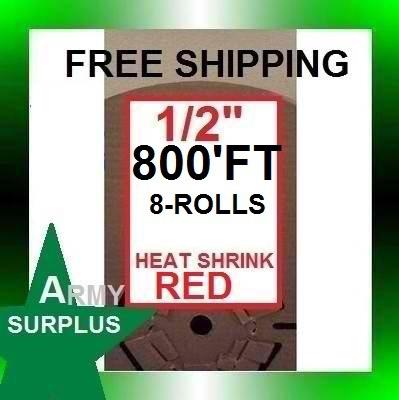800'ft 1/2" heat shrink tubing(red)1 box 800'ft@@can't beat this price$$$$$$$$$$