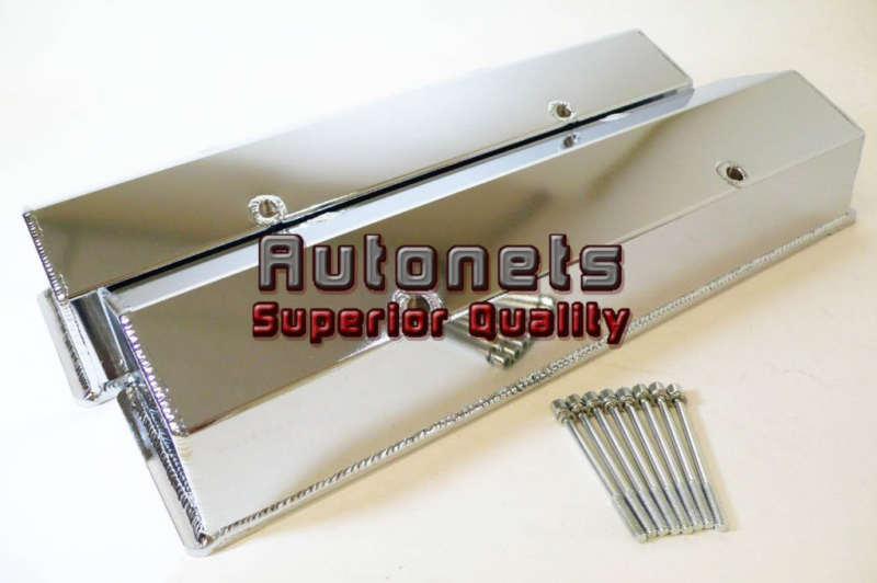 Sbc chevy fabricated chrome aluminum 283-305-327-350 valve cover small block
