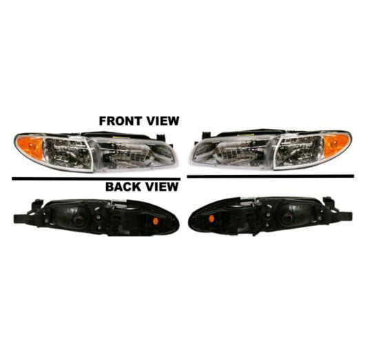 97-03 pontiac grand prix headlights headlamps left & right pair set