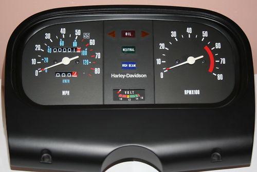 Nos original harley flt speedometer tachometer (721)