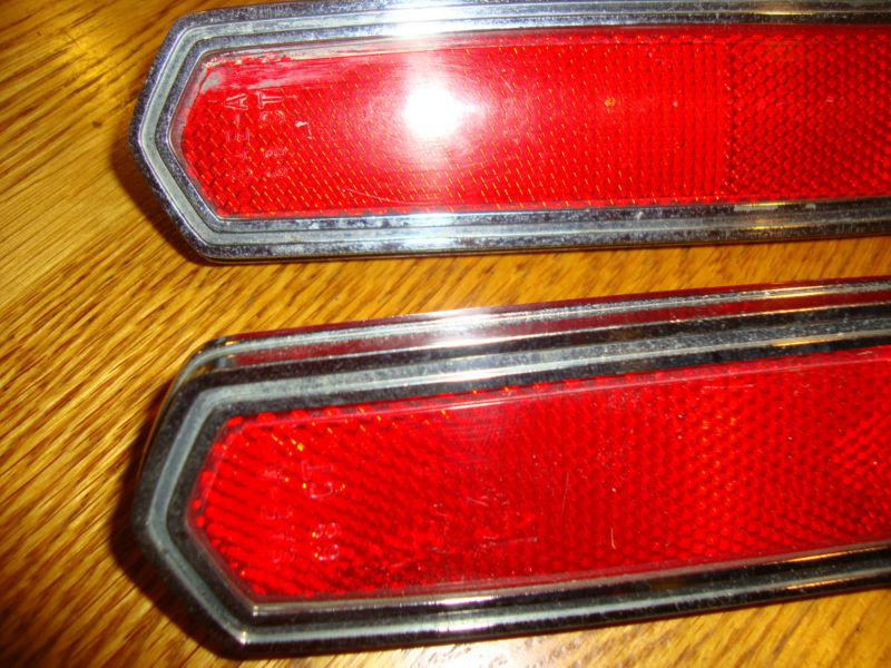 VINTAGE 1968 FORD MUSTANG TORINO MERCURY COUGAR MONTEGO REAR QTR PNL REFLECTORS, US $39.60, image 2