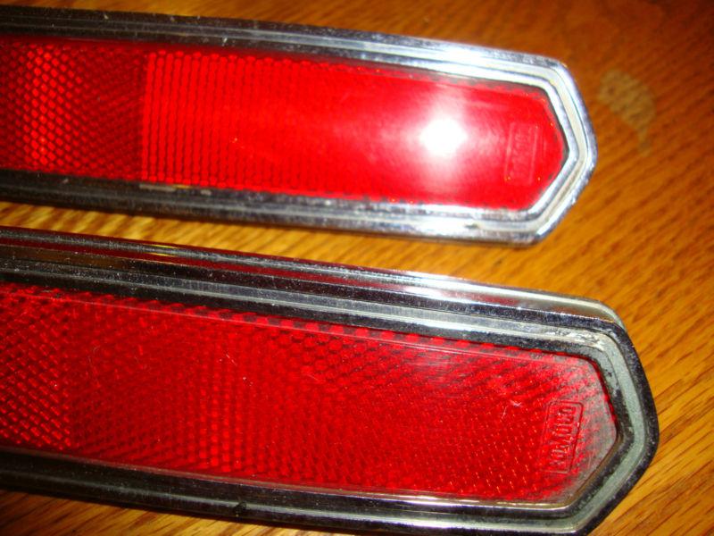 VINTAGE 1968 FORD MUSTANG TORINO MERCURY COUGAR MONTEGO REAR QTR PNL REFLECTORS, US $39.60, image 3