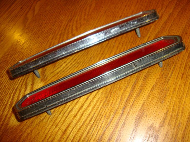 VINTAGE 1968 FORD MUSTANG TORINO MERCURY COUGAR MONTEGO REAR QTR PNL REFLECTORS, US $39.60, image 6