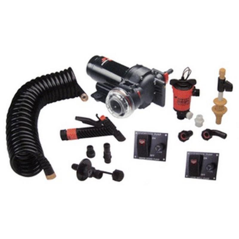 Johnson pump marine aqua jet 5.2gph wash down livewell pump kit