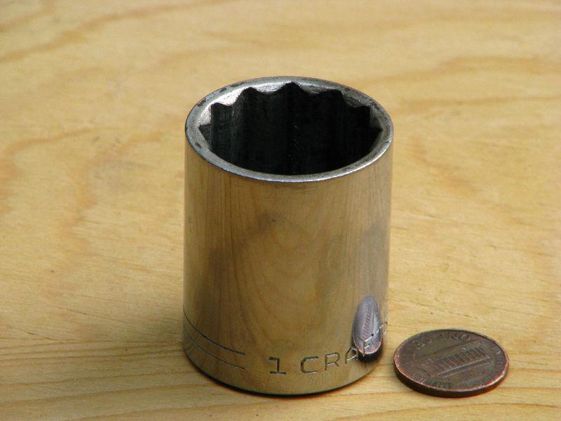 Craftsman socket 1/2 in drive 12 pt socket 1 in 2-line v series