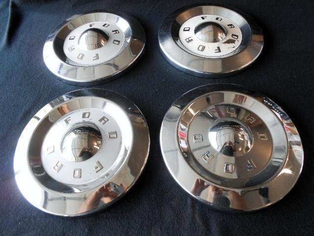 1957 57 ford dog dish hubcaps fairlane tudor 300 rat rod gasser y block 292 312