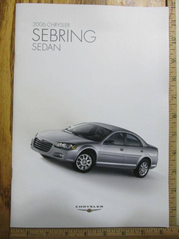 2006 06 chrysler sebring sedan sales brochure