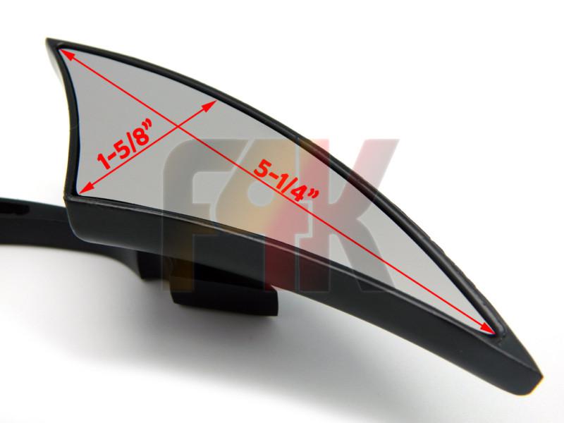 UNIVERSAL BLACK BLADE MOTORCYCLE CRUISER CUSTOM REARVIEW SIDE MIRRORS 8MM 10MM, US $16.95, image 4