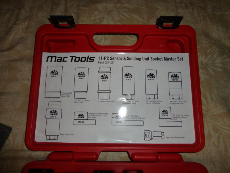 MAC TOOLS 11-PC SENSOR & SENDING UNIT SOCKET MASTER SET PART# OSW-SET, US $100.99, image 4