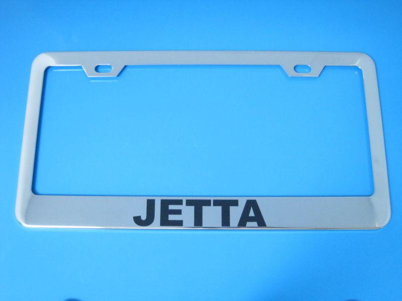 Chrome license plate frame - volkswagen jetta