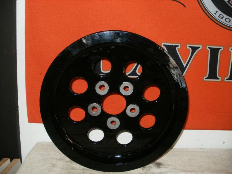Harley davidson oem gloss black softail rear belt pulley 65 tooth 40315-94