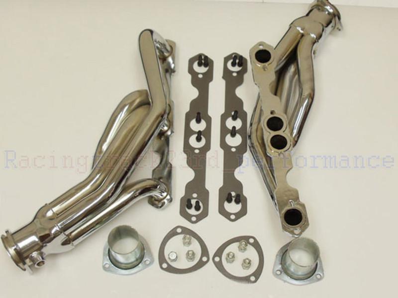 New SBC 1988-1995 Truck Headers Chrome Heavy Duty 350 C/K 1500 Pickup, US $96.99, image 2