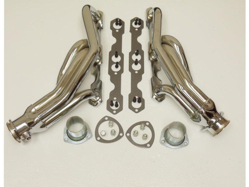 New SBC 1988-1995 Truck Headers Chrome Heavy Duty 350 C/K 1500 Pickup, US $96.99, image 3