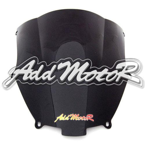 Double bubble black windshield motorcycle windscreen for ninja zx9r 2000-2003