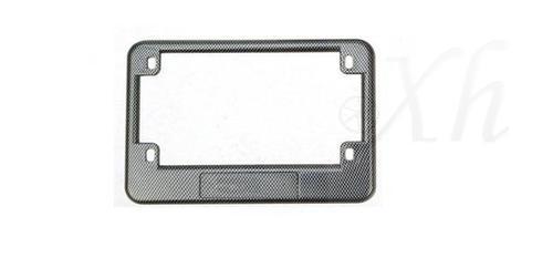 Custom motorcycle carbon license plate frame for honda kawasaki universal bike 