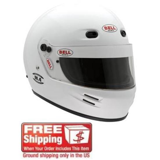 New bell m4 sa10 racing helmet, white size xl, snell 2010 m.4, large eyeport