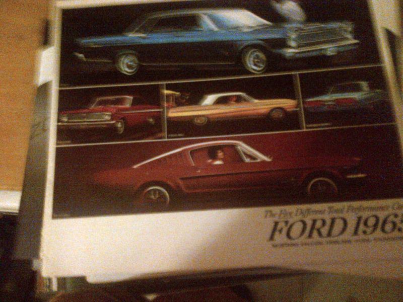 Sell 1965 Ford Mustang/Galaxie/Fairlane/Falcon Brochure in Jefferson