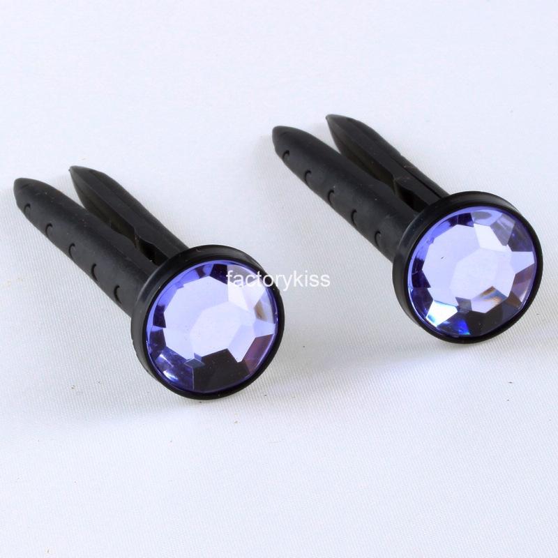 2 pcs diamond figure perfume diffuser air freshener for car blue a516 round