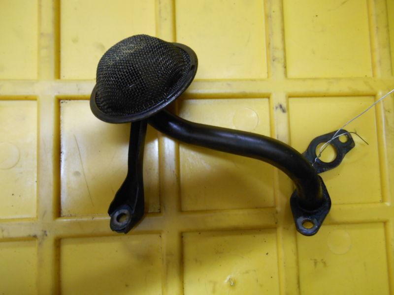 93-97 geo prizm toyota corolla 4 cyl engine oil pump filter metal pipe #d-15